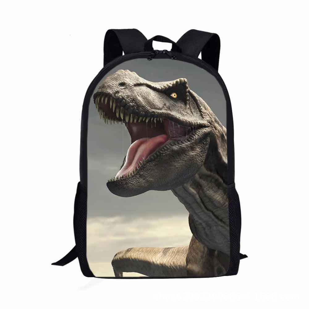 Mochila de dinosaurios estampados de tela oxford al por mayor